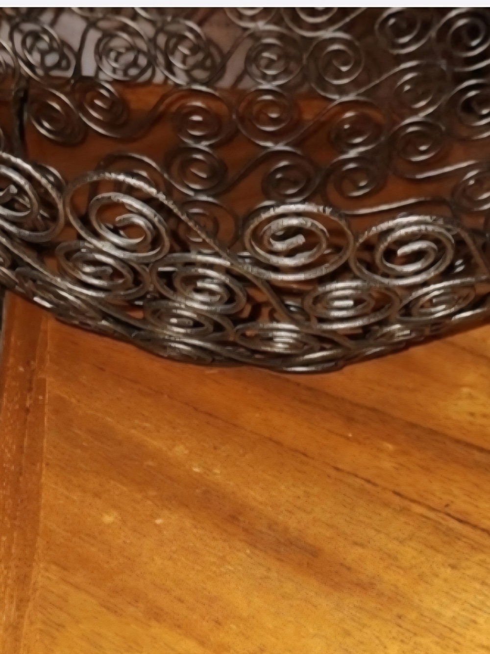 Decorative Spiral Wire Bowl - Picture 2 of 3